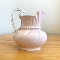Vintage 1950s Lenox Pink Colonial Creamer Pitcher Fine Bone China