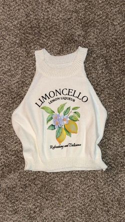 Limoncello Lemon Liqueur Knit Tank Top