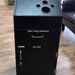 Wooden Salon Trolley W/Keys