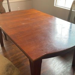 Dining table with four chairs