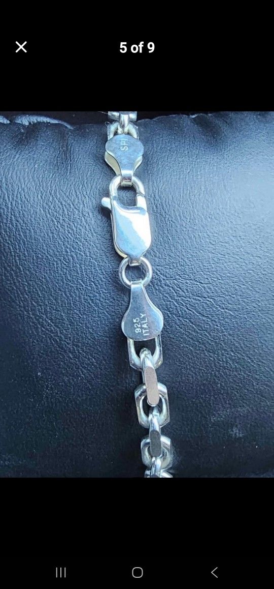 Hermaze Link 925 Italian Silver Bracelet