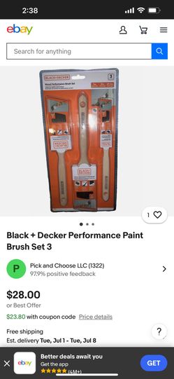 3 Pack Paint Brush 