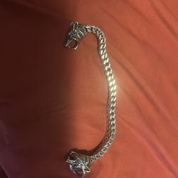 Wolf Silver Bracelet 