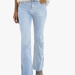 Brand New Metietila Women's Bootcut Jeans Light Blue Size Large