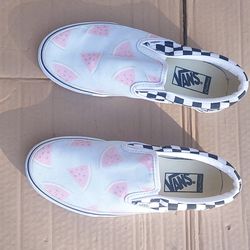 Vans Off The Wall Skate Sneakers Shoes  Men's Size 7 Women's Size 8.5
