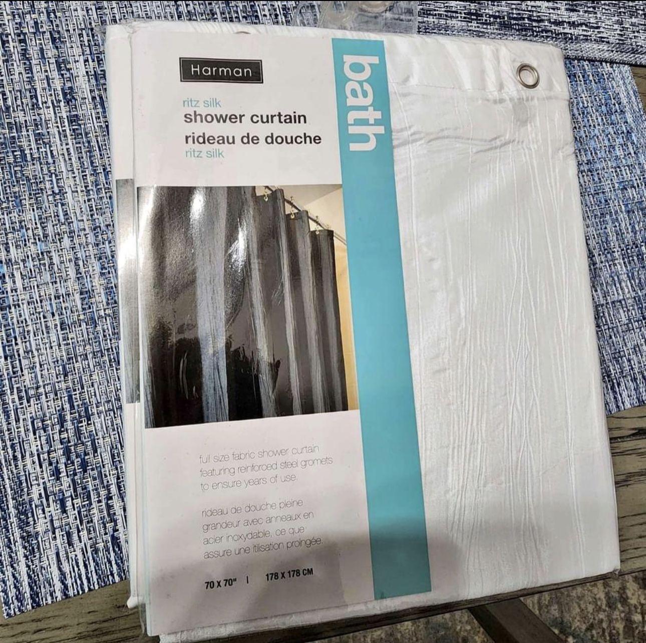 Harmon Ritz Silk Shower Curtain