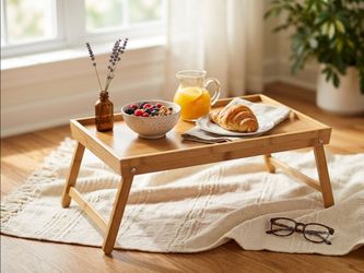 Bamboo bed tray