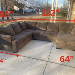 Large Grey Sectional Local Delivery 🚚 💨