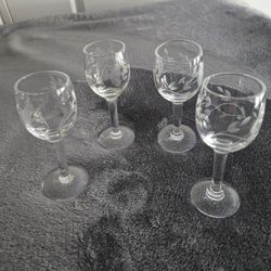 Vintage Princess House Cordial Glasses