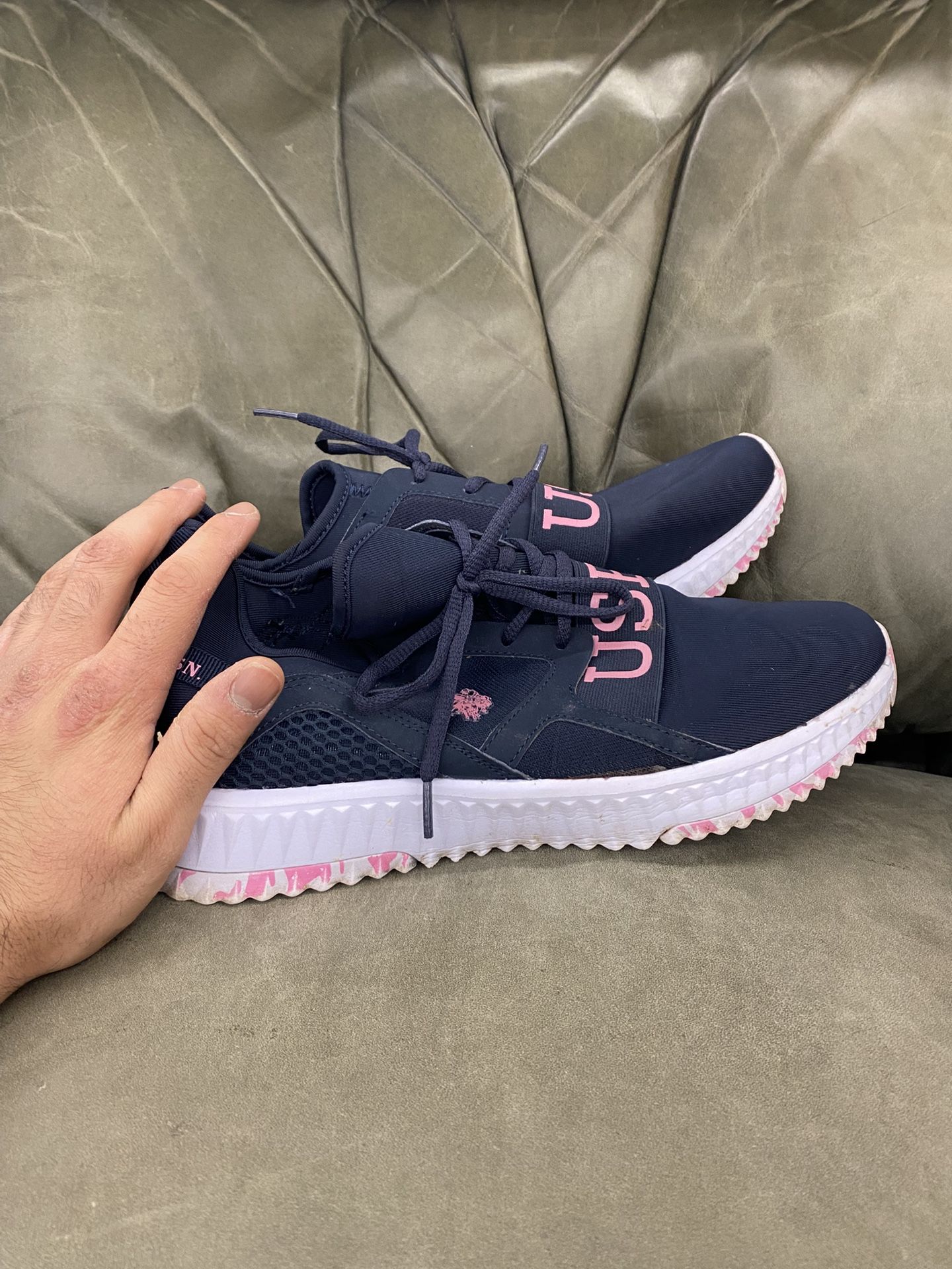 Women’s pink uspa polo Ralph Lauren shoes size 10