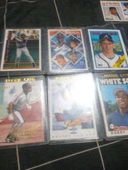 Six rookie cards Tom glavin Derek Jeter Manny Ramirez no more Garcia Para Bobby bolina