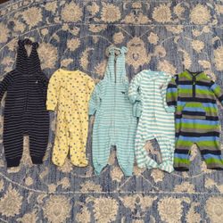6-9 Month Boys Fleece Jumpsuits