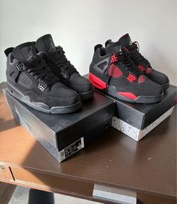 Jordan 4 Heat Pack: 2020 Black Cat (Sz 10) & Red Thunder (Sz 9) BOTH DS 👟🔥 - READ DESC