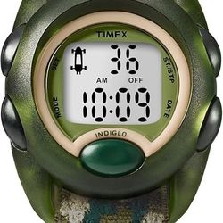 TIMEX TIME MACHINES CAMOUFLAGE HOOK AND LOOP WRIST WATCH 33MM DIGITAL