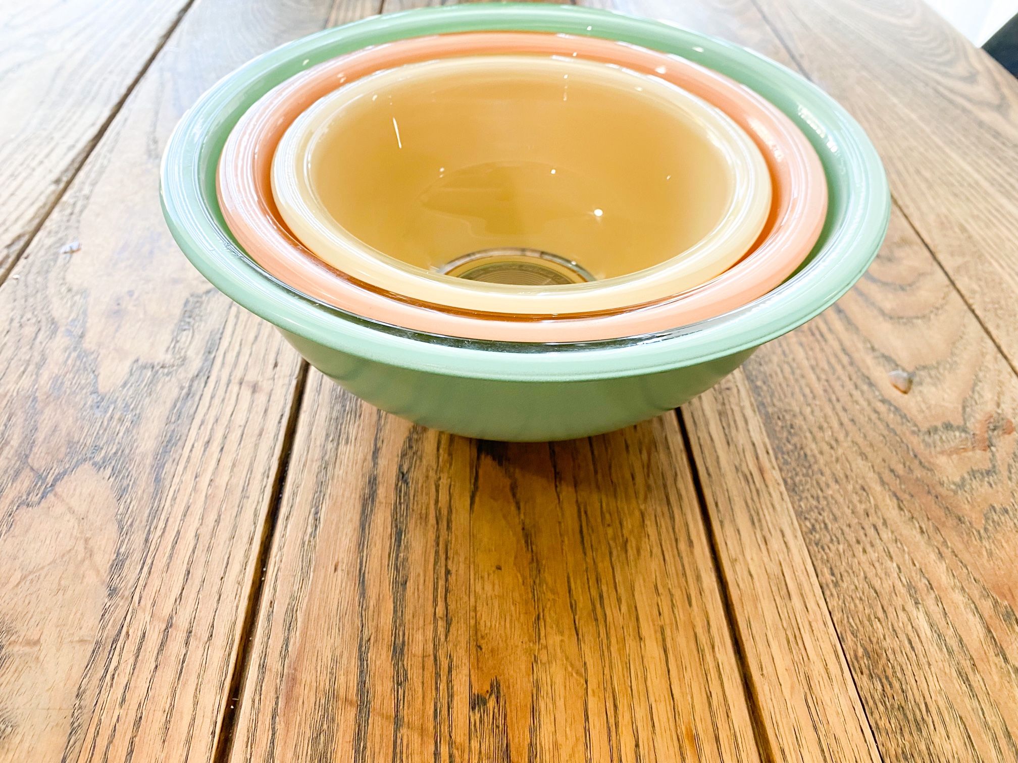 #VINTAGE PYREX PASTEL MIXING BOWL SET# New