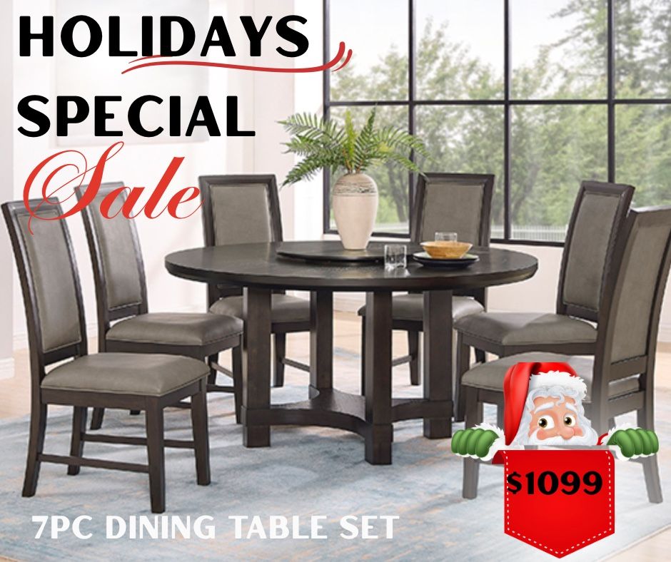 7 Pc Dining Table Set 