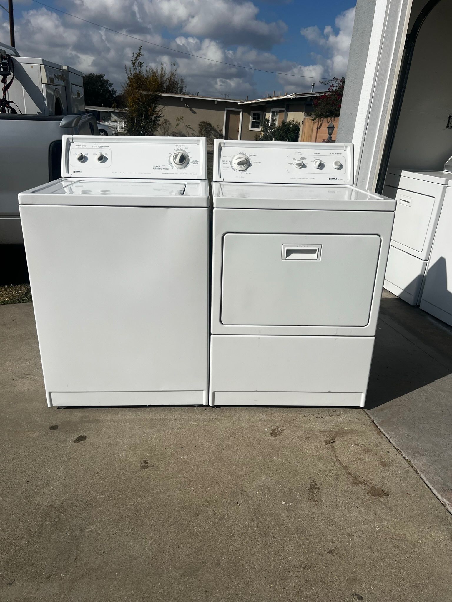 Used Kenmore Washer and Gas Dryer with Warranty Top Load