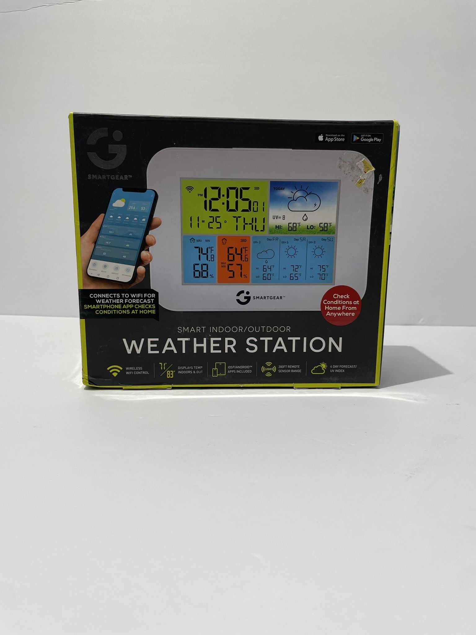 Smartgear Indoor/Outdoor Wireless Weather Station Stg-6691-kb