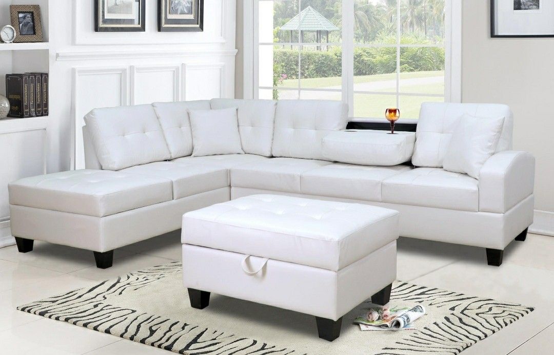 Pablo White Sectional

