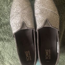 Toms Womens Alpargata Iron Sparkle Glitter Size 7US (with box)