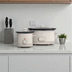 Bella 6 Quart Programmable Slow Cooker w/ Additional 2 Quart Slow Cooker Set New In Box