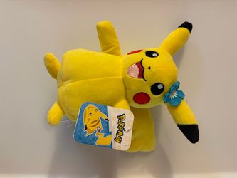 Pokémon Pikachu Plush with Blue Flower