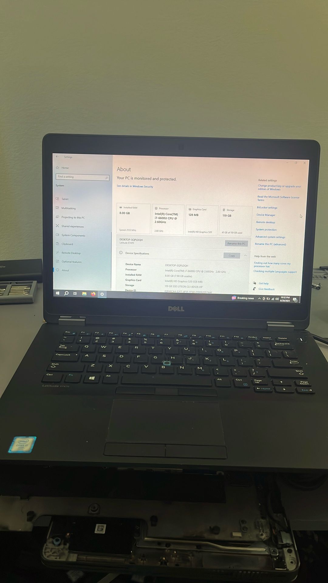 Dell Laptop E7470