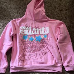 Sp5der Hoodie Atlanta Pink Medium