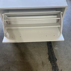 Shoe Storage White Wood