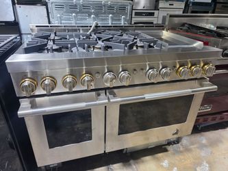 48" JENN AIR GAS RANGE STAINLESS STEEL