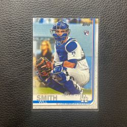 2019 Will Smith Topps Rookie Card. Los Angeles Dodgers 