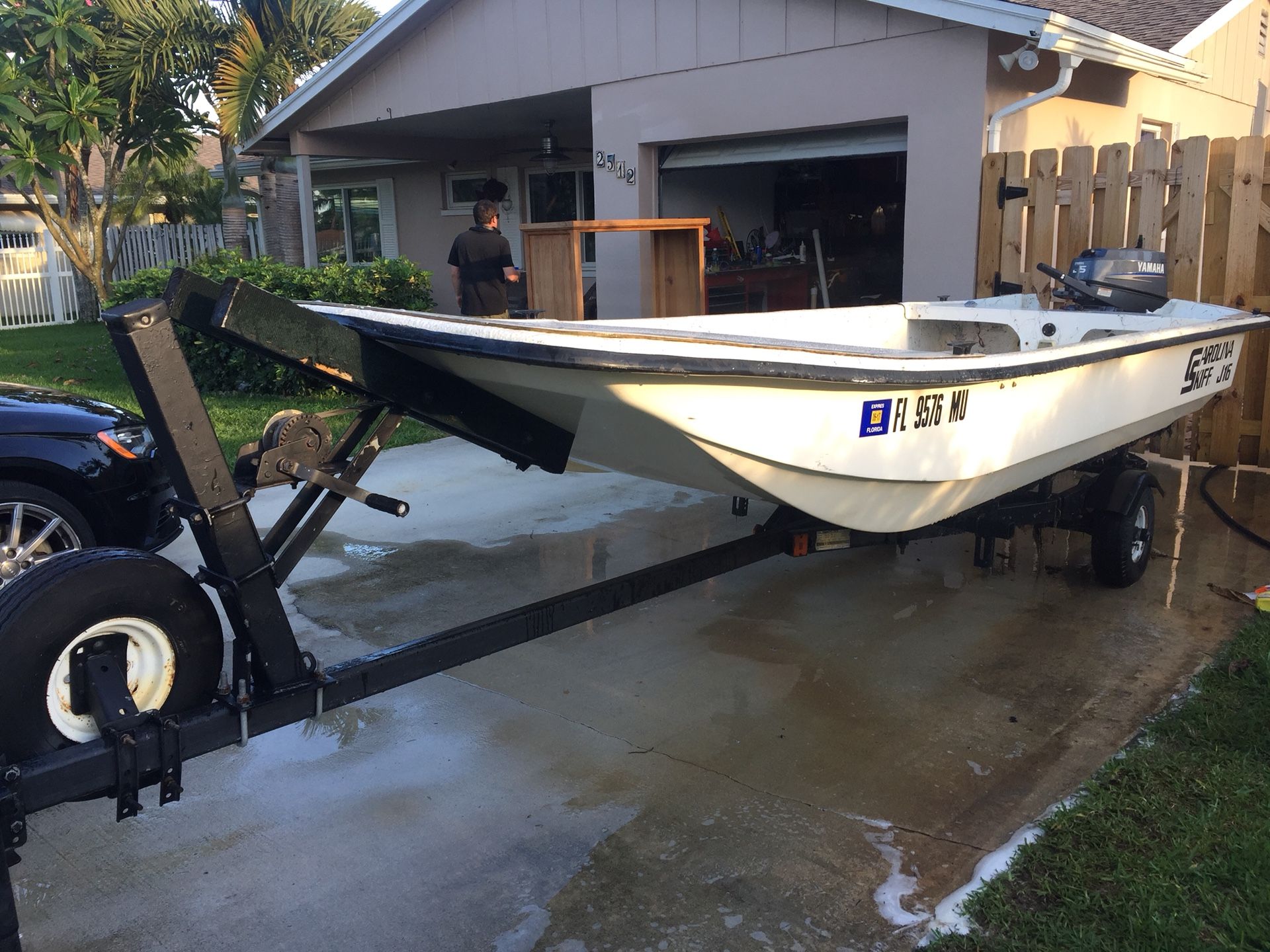 Carolina Skiff J16 with Yamaha 25 for Sale in Lake Worth, FL OfferUp