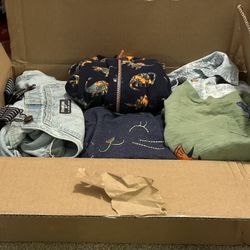 Box Of Kids Clothes . Good Conditions - Girl & Boy