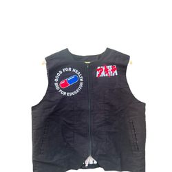 Canvas Akira black vest super rare anime 90’s vintage super rare   