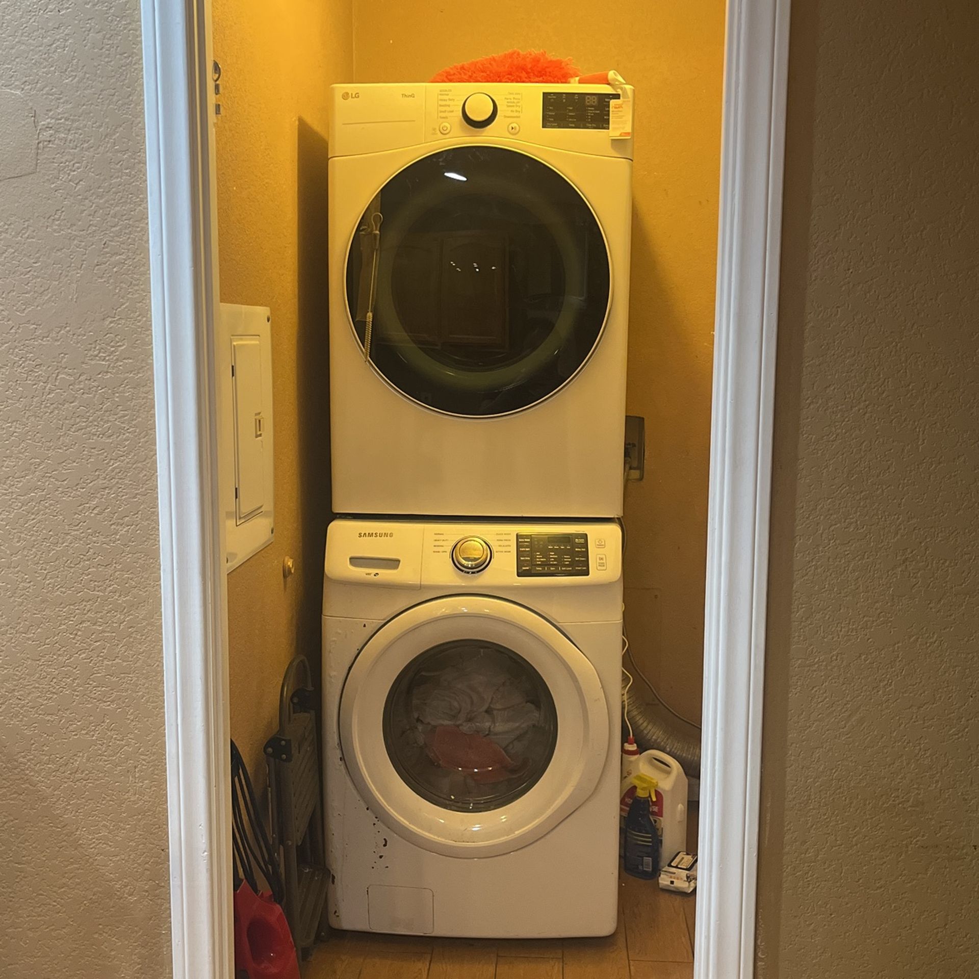 Washer and dryer