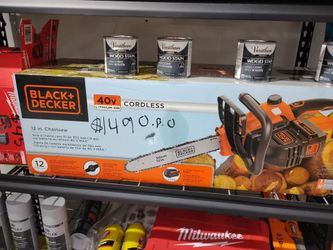 Black decker chain saw