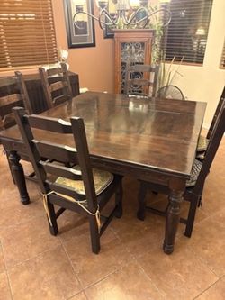 60x60 Beautiful Rustic Tuscany Dining table