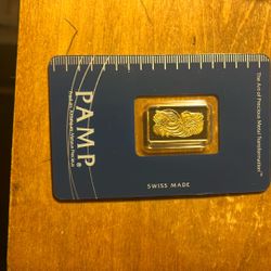 Pamp 5 Gram Gold Bar