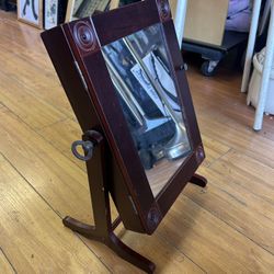 Vintage Antique Wooden Swing Dressing Table Mirror