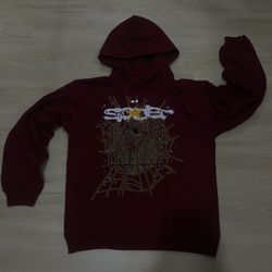 AUTHENTIC Maroon Spider Hoodie Size M