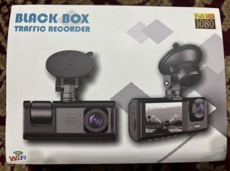 Dash cam 3 channels 1080p HD front rear and inner camera, night vision and loop recording with WiFi