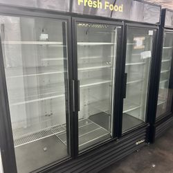 True 3 Door Glass Merchandiser 