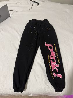 Black Sp5der Pants Size Small