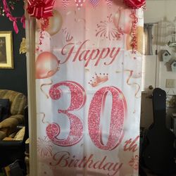 30th Birthday Door Cover