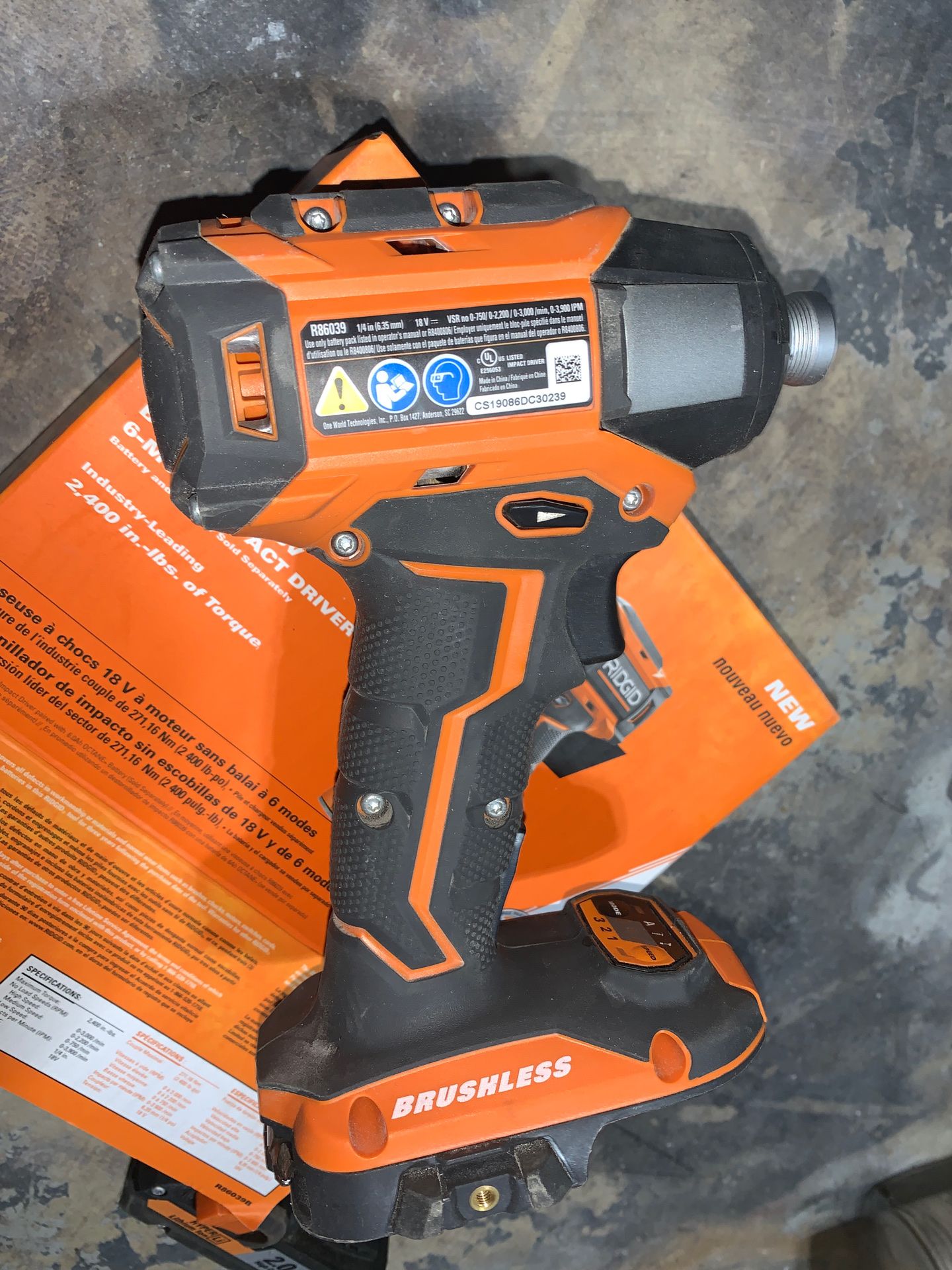 Rigid impact drill octane 3 speed