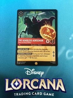 Disney Lorcana TCG (The Headless Horseman - Terror of Sleepy Hollow, Legendary, Cold Foil) Make an Offer!