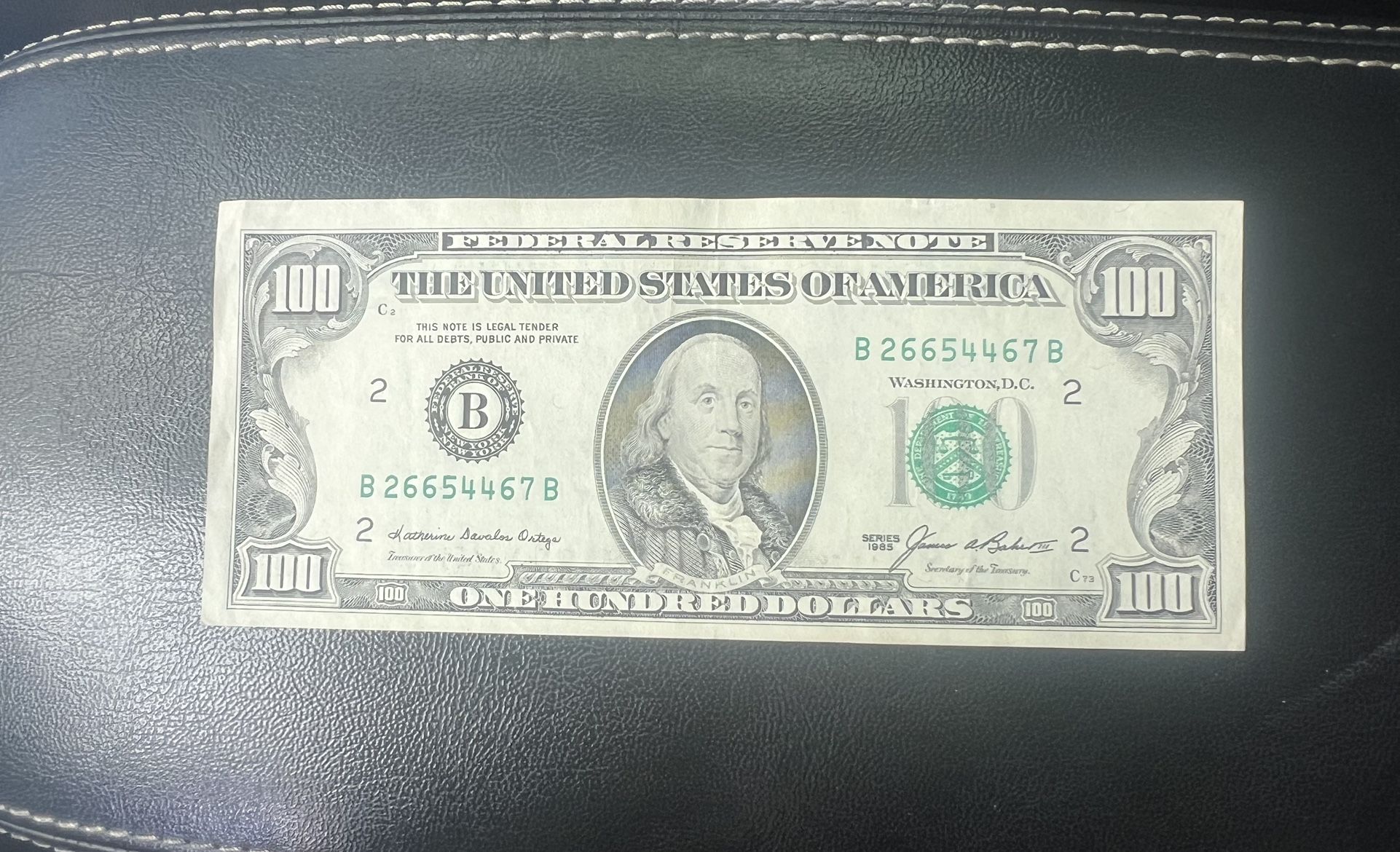 100 dollar bill vintage real money