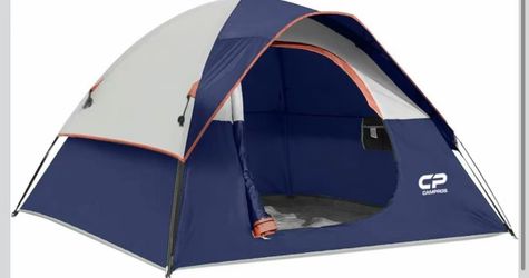3 Person Tent, Dome Tents for Camping with Rainfly, Waterproof Camping Tent Easy Set Up, Portable Family Tent with Large Mesh Window & Carry Bag for O