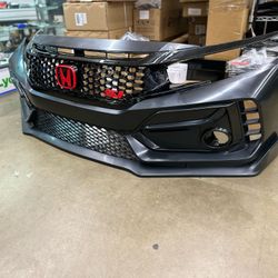 For 2016-2021 Honda Civic Sedan Coupe & hachtbackType R Style Front Bumper Cover Kit For