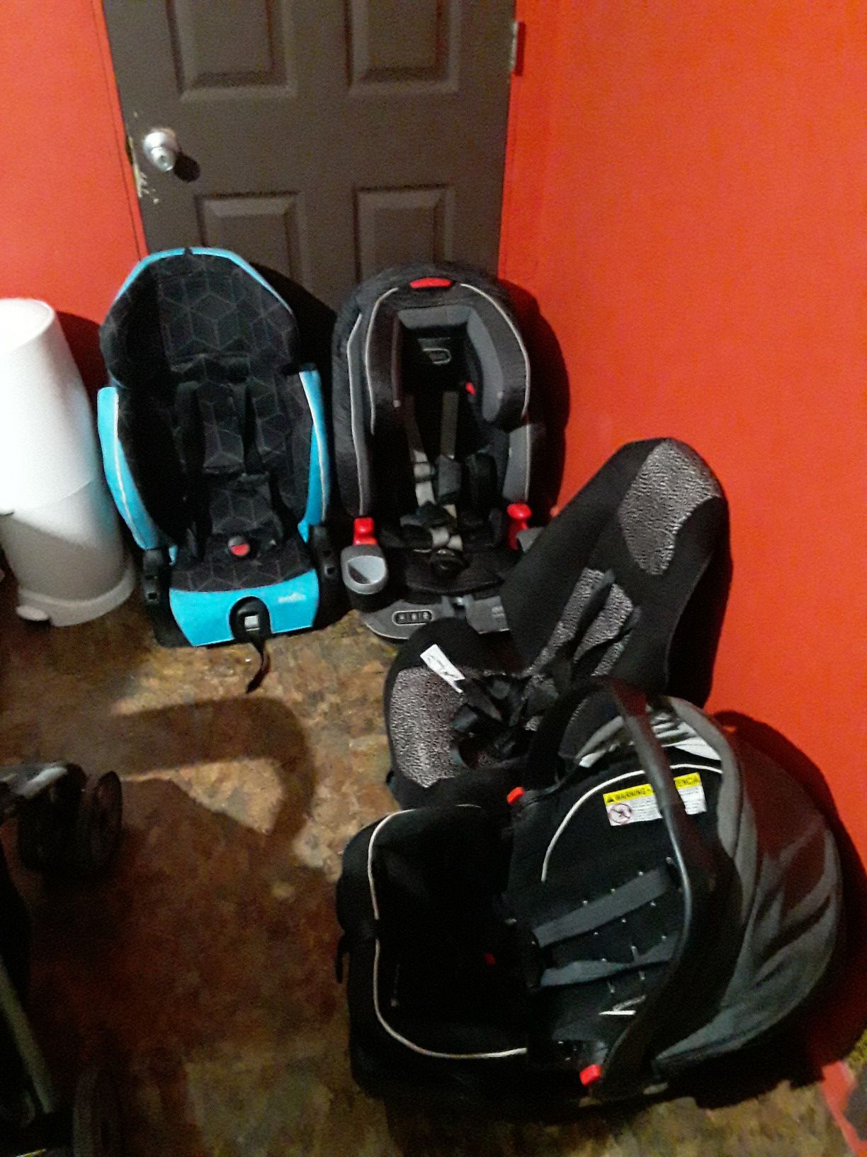 Car seat all in great conditions all are up to date willing to negotiate price